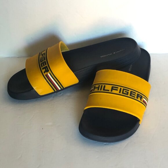 Tommy Hilfiger - Slides/Sandals - Yellow women's size 9 - Picture 1 of 6